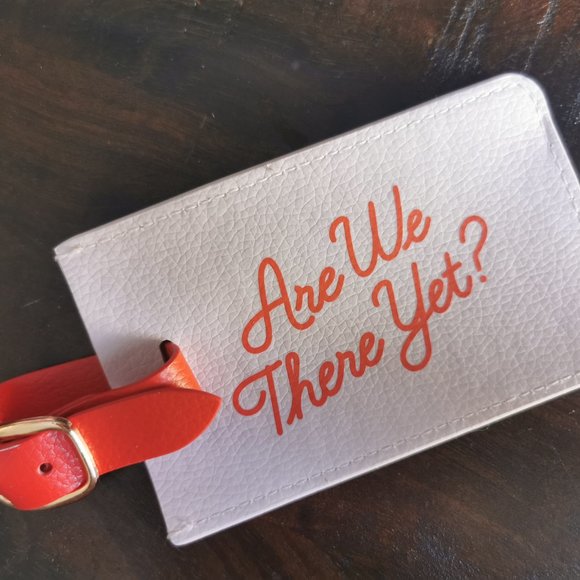 Yes Studio Faux Leather Luggage Tag - Picture 2 of 5